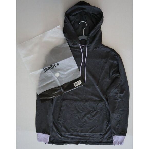 Jambys #161431 Women's Sz S Gray/Lavender MicroModal House Hoodie Pullover - Picture 9 of 11